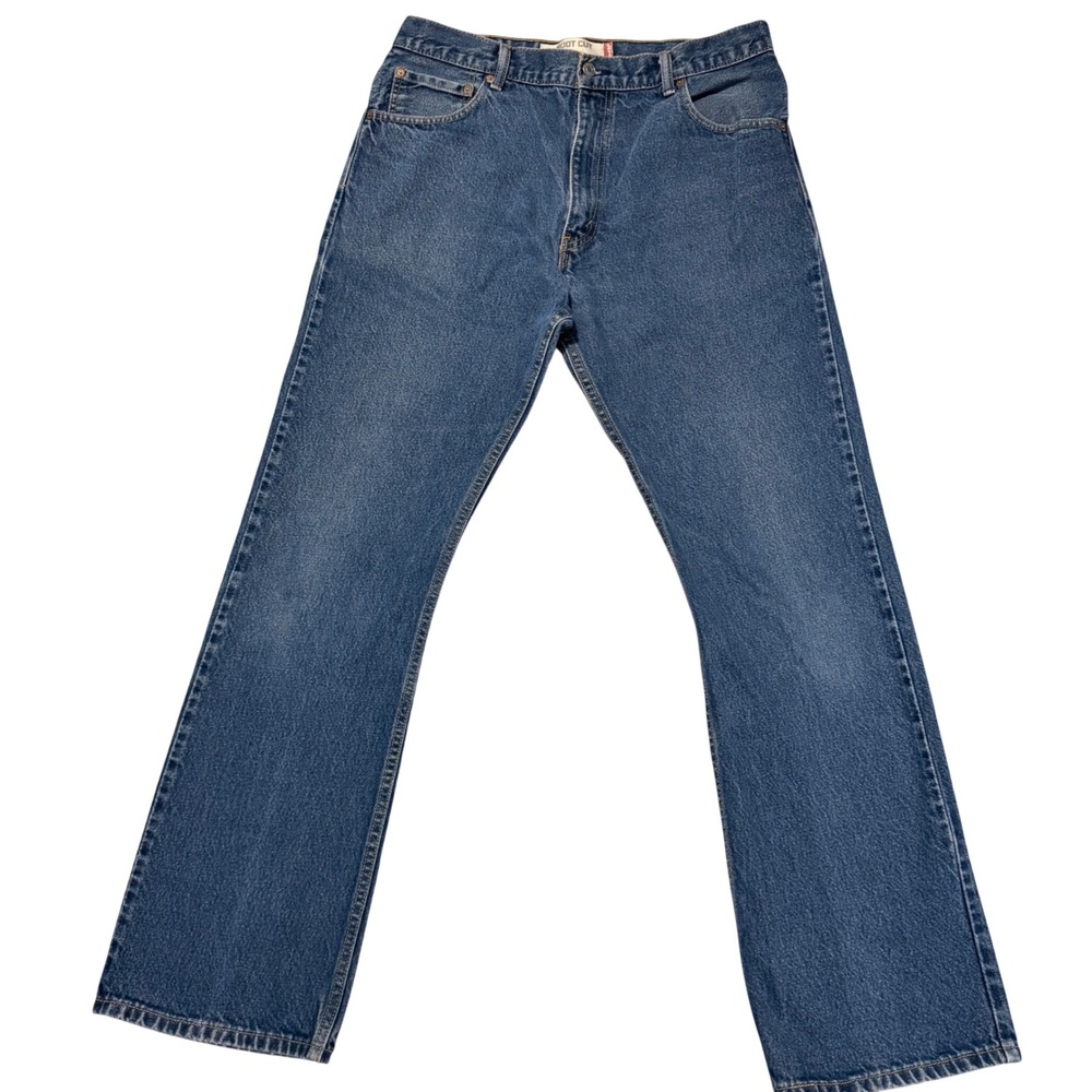 Levi's 517 Jeans Men 35x33,Tag 36x34 Blue Bootcut Denim Medium Wash‎ Y2k Western